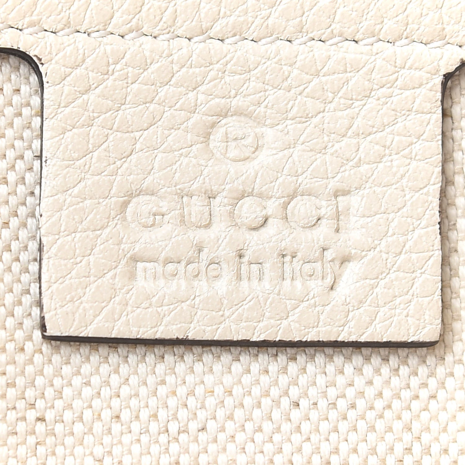 Gucci Grained Calfskin Logo Half Moon Hobo White 6 of 9