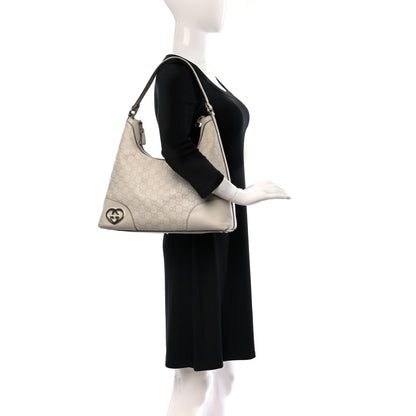 Gucci Guccissima Medium Lovely Heart Hobo Off White 2 of 10