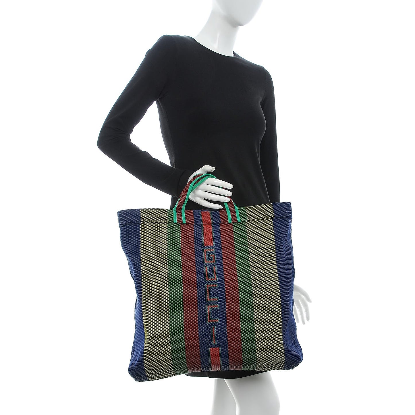 Woven Rubber Tote Multicolor