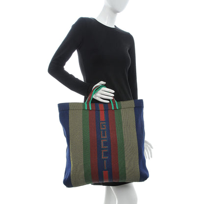 Gucci Woven Rubber Tote Multicolor 2 of 8
