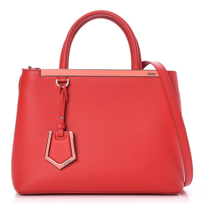 Fendi Vitello Dolce Century Petite 2Jours Tote Fiamma Ardesia 1 of 6