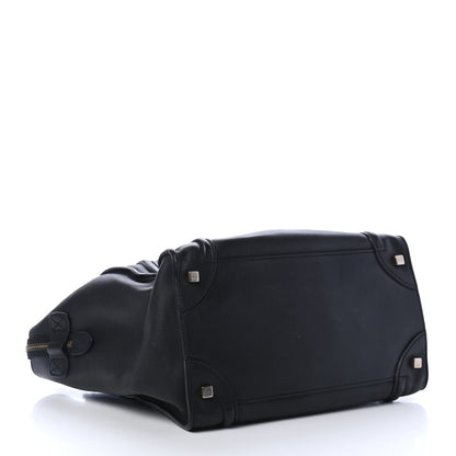 Celine Smooth Calfskin Mini Luggage Black 3 of 4