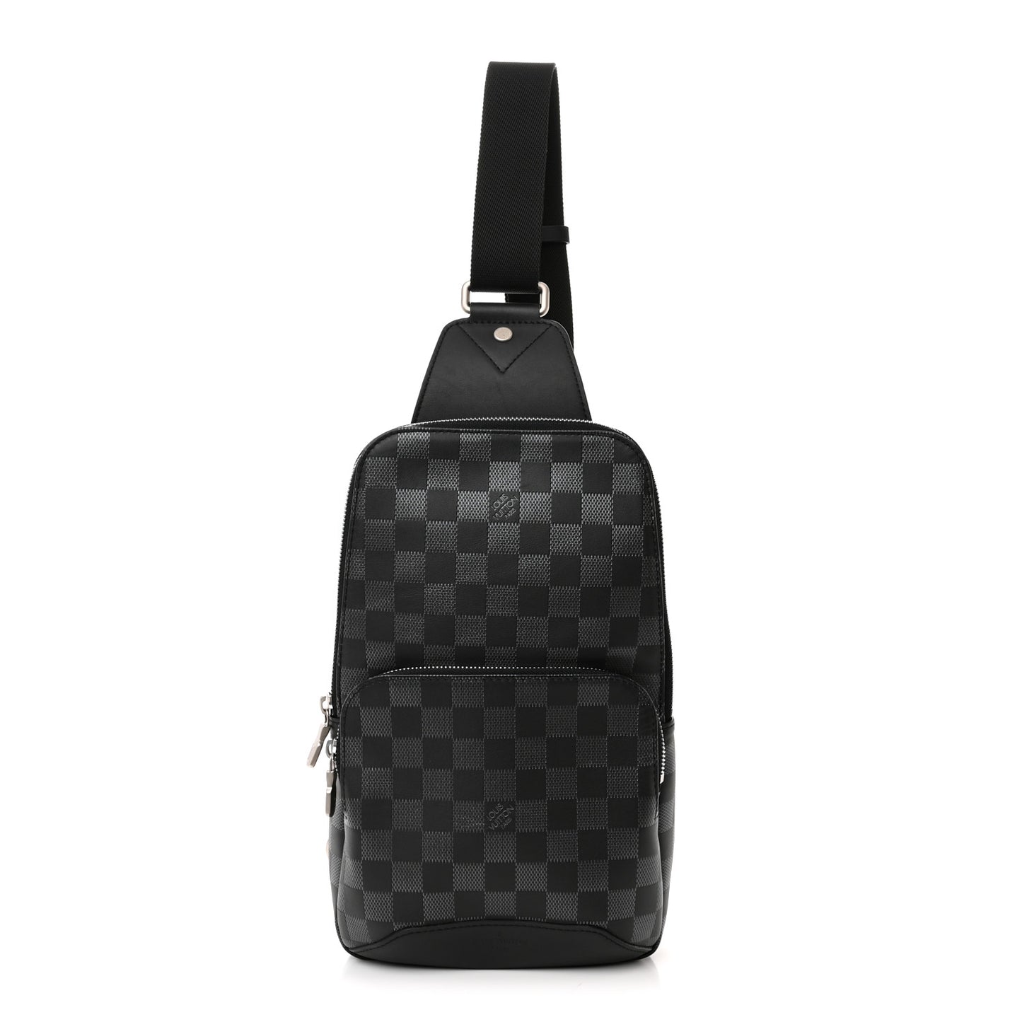 Damier Infini Avenue Sling Bag Onyx Silver