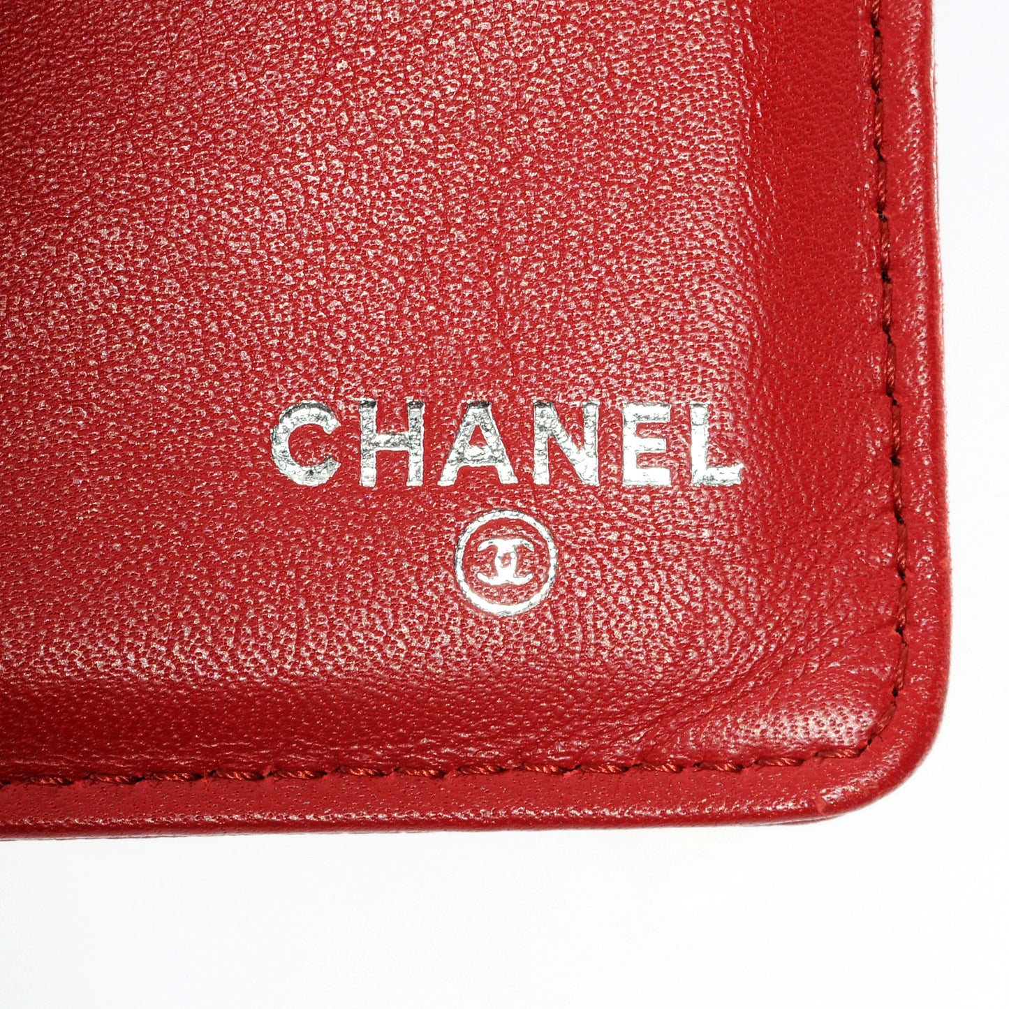 Caviar CC Long Flap Wallet Red