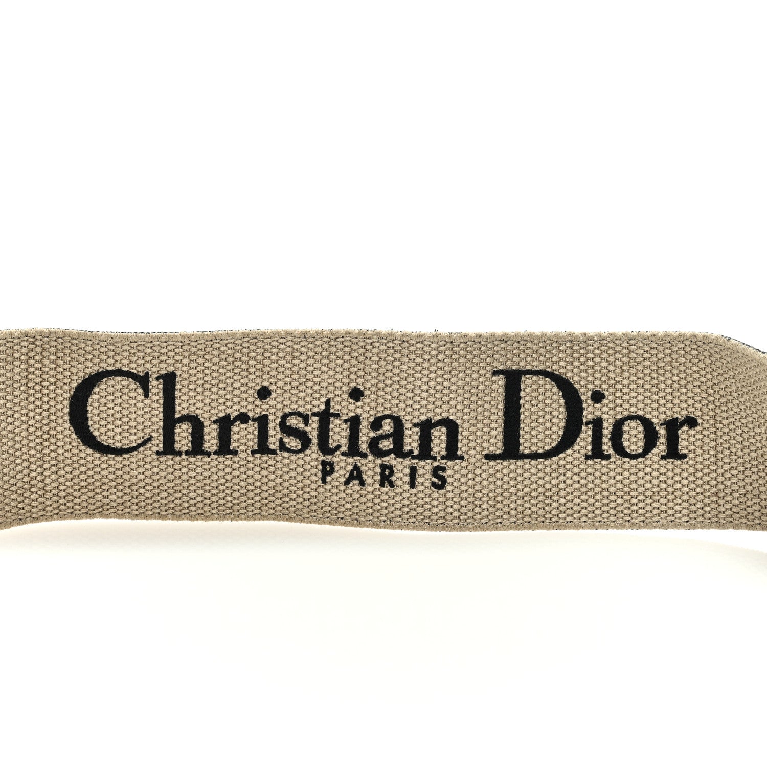 Christian Dior Canvas Embroidered Shoulder Strap Blue 3 of 4