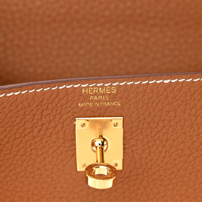 Hermes Togo Kelly Retourne 25 Gold 6 of 10