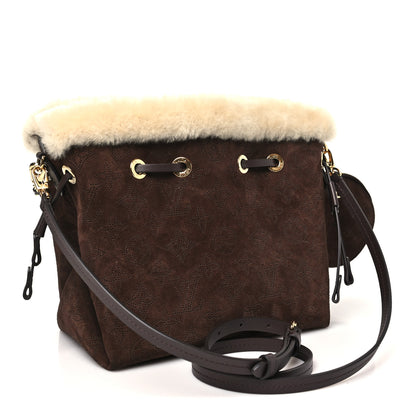 Louis Vuitton Suede Mahina Shearling Cozygram Bella Chocolate 3 of 10