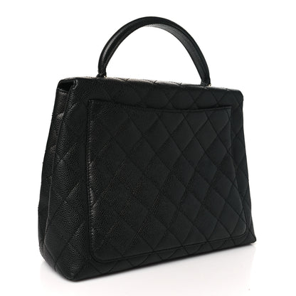 Chanel Caviar Quilted Jumbo Kelly Flap Black 2 of 11
