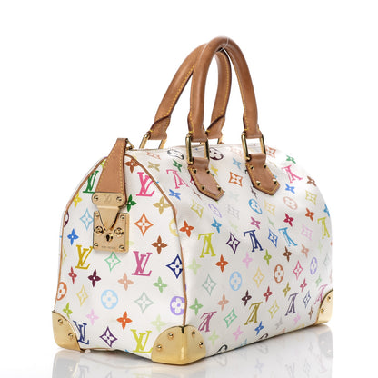 Louis Vuitton Monogram Multicolor Speedy 30 White 3 of 9