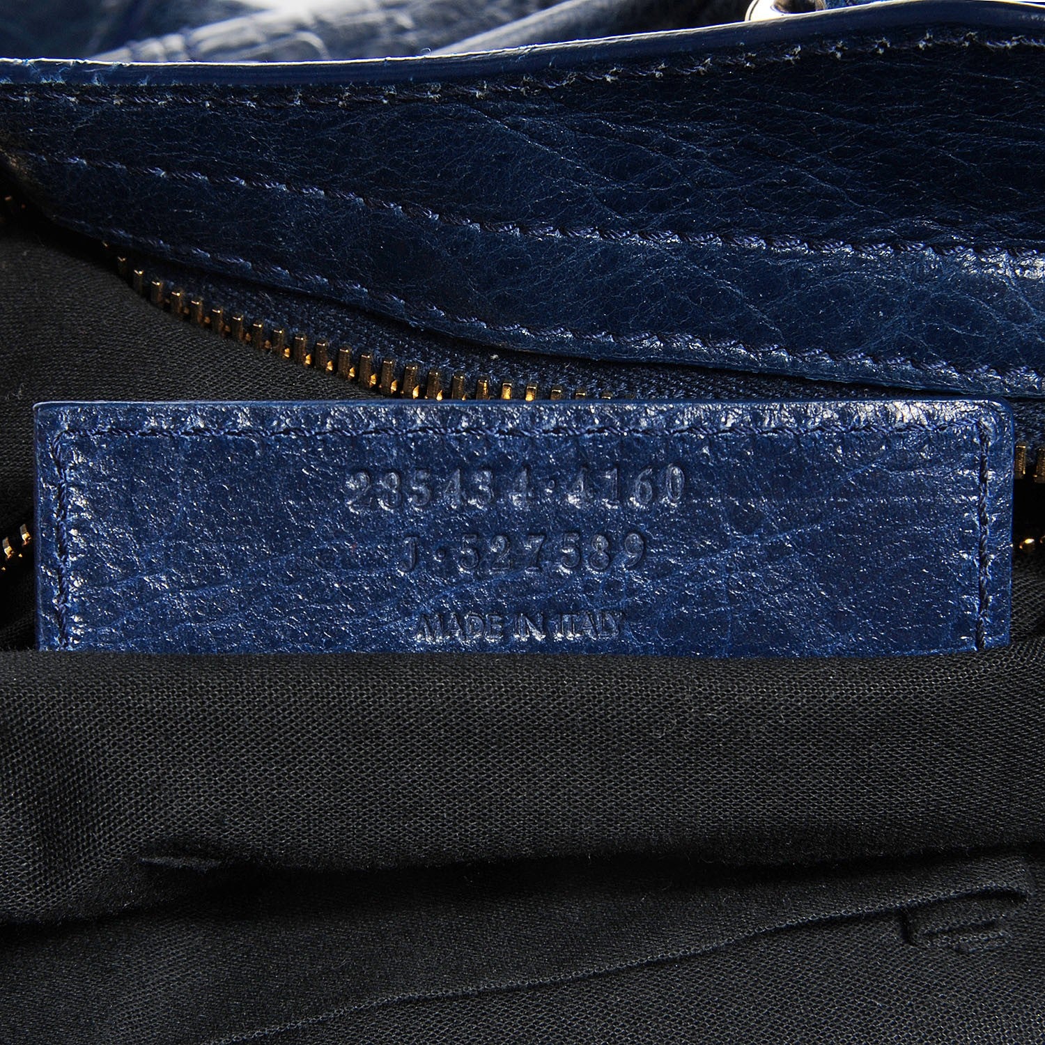 Balenciaga Agneau Giant 12 Gold Hardware Town Bleu Mineral 7 of 15