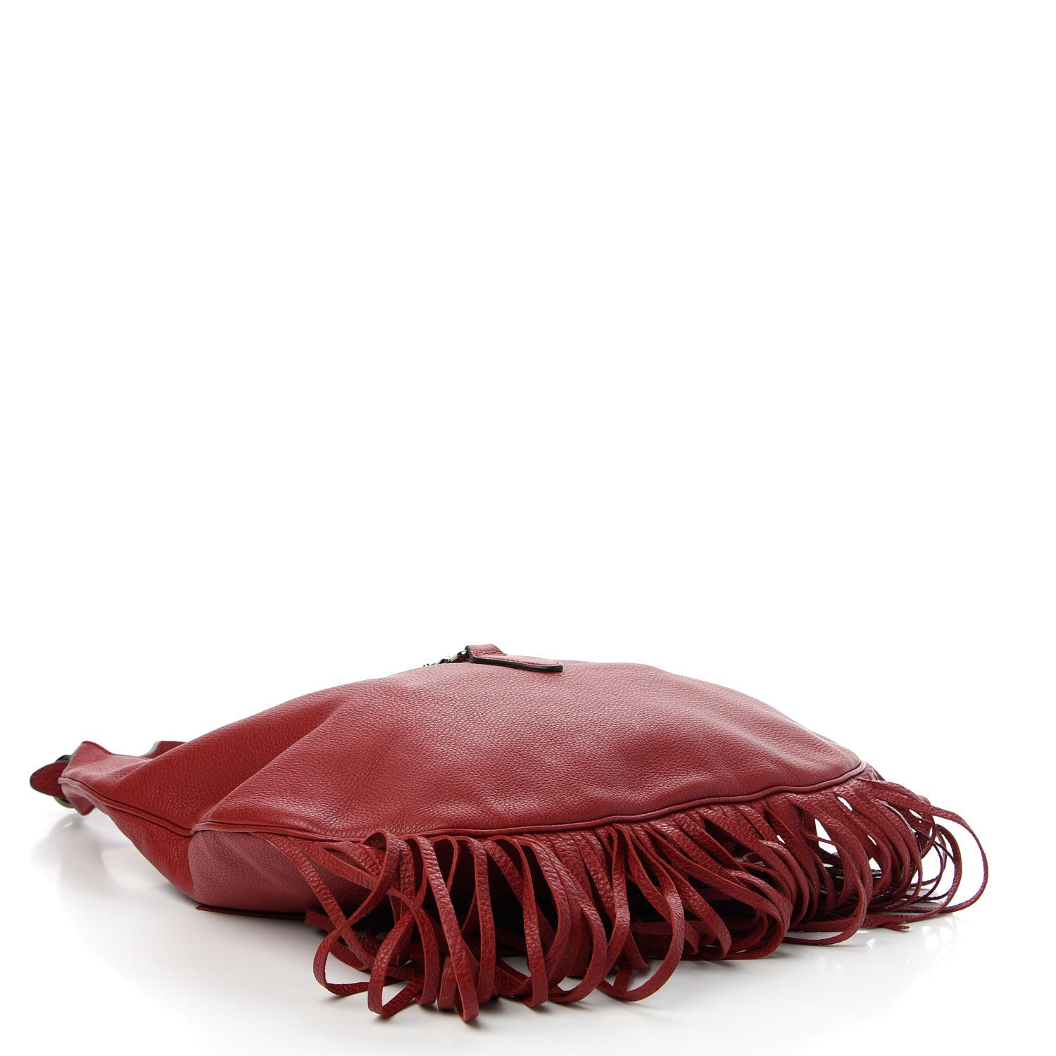 Gucci Cellarius Calfskin Large New Jackie Nouveau Fringe Hobo Red Flame 4 of 10
