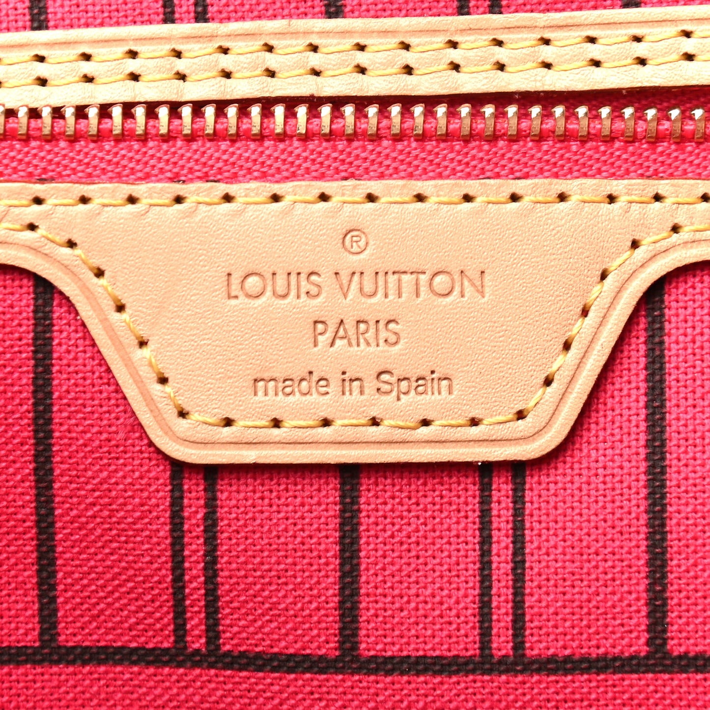 Monogram Bay Neverfull MM Rose Ballerine Poppy