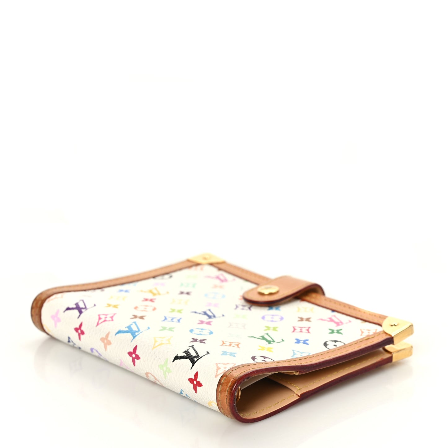Monogram Multicolor Small Ring Agenda Cover White