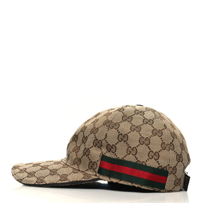 Gucci Monogram Web Baseball Hat M Beige Cocoa 6 of 9