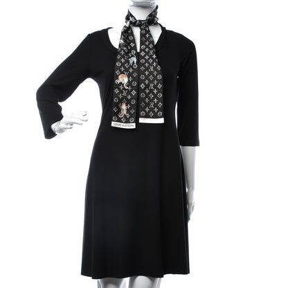 Louis Vuitton Silk Catogram Classic Bandeau Black 2 of 5