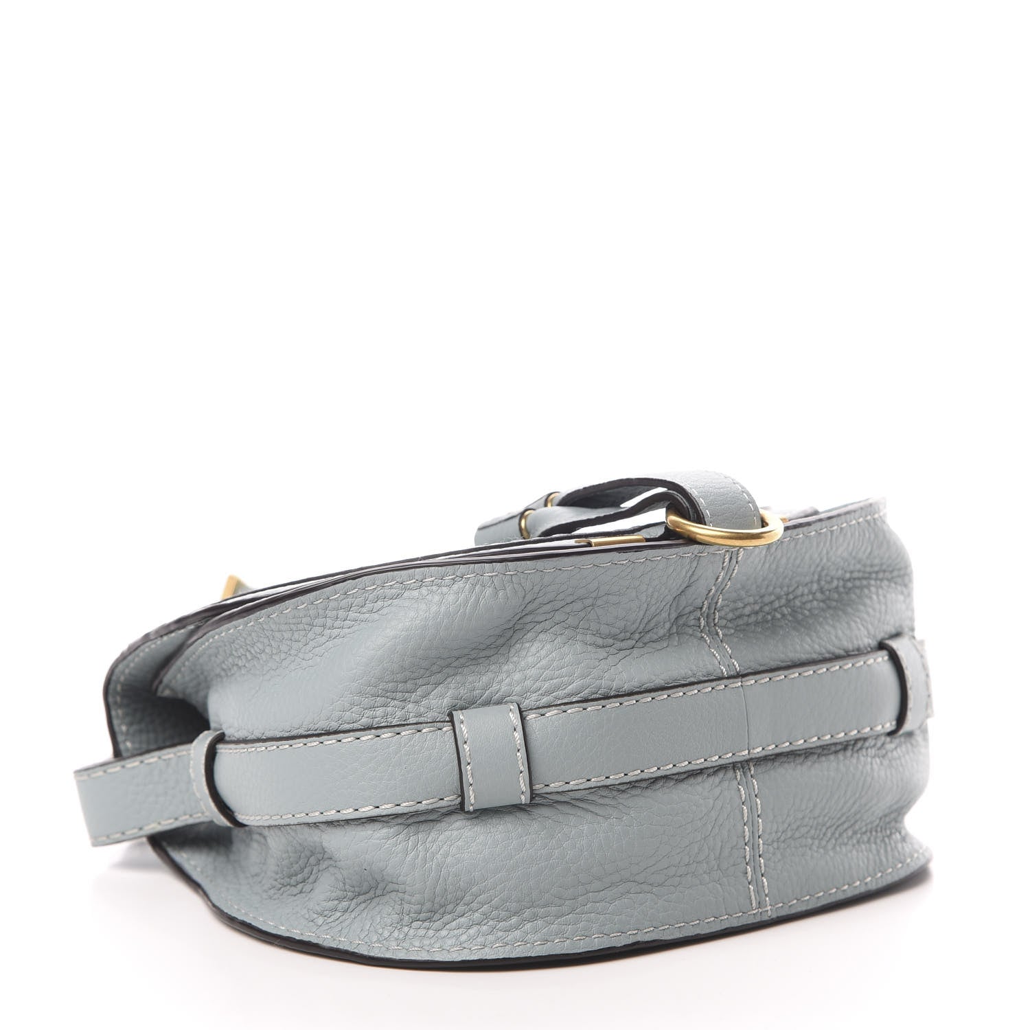 Chloe Calfskin Mini Marcie Round Crossbody Bag Faded Blue 4 of 13