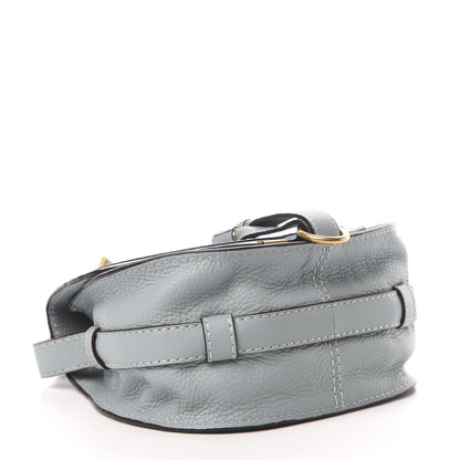 Chloe Calfskin Mini Marcie Round Crossbody Bag Faded Blue 4 of 13