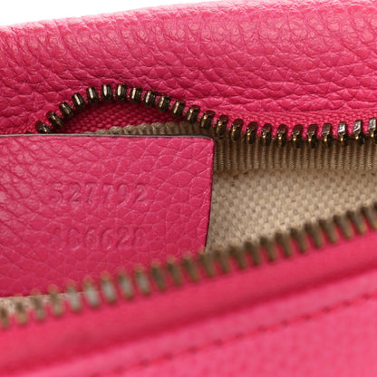 Gucci Grained Calfskin Small Logo Belt Bag Box Pink Green 7 of 11