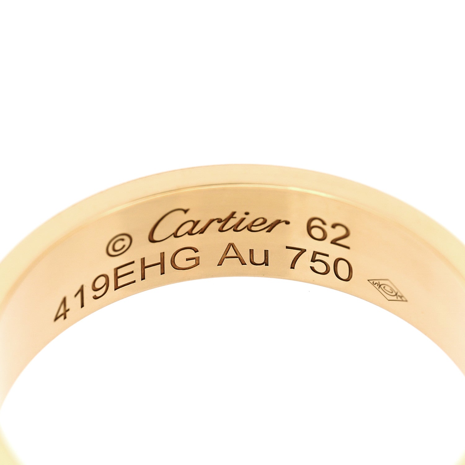 Cartier 18K Yellow Gold 5.5mm LOVE Ring 62 10 4 of 5