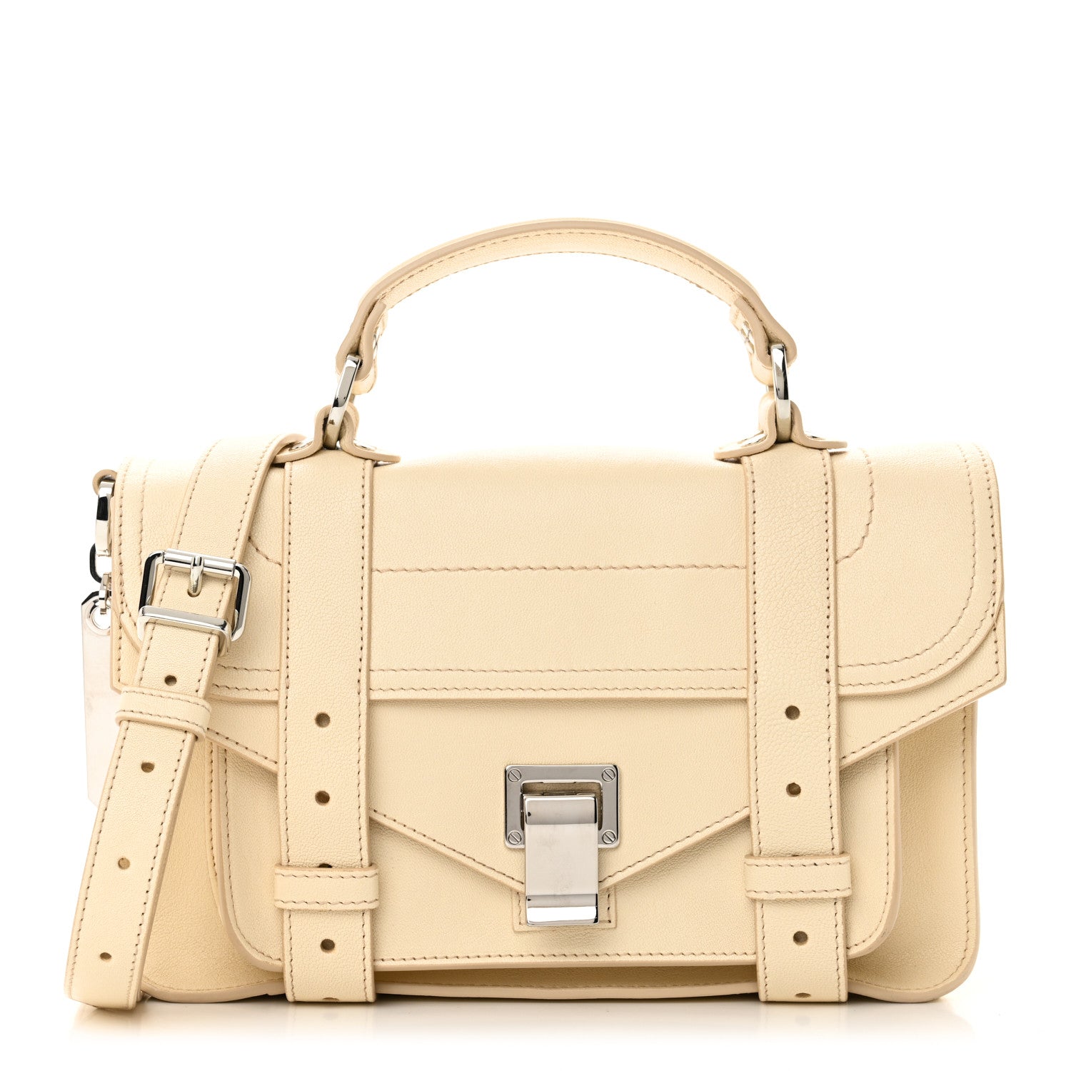 Proenza Schouler Lambskin Tiny PS1 Satchel Pale Sand 1 of 9