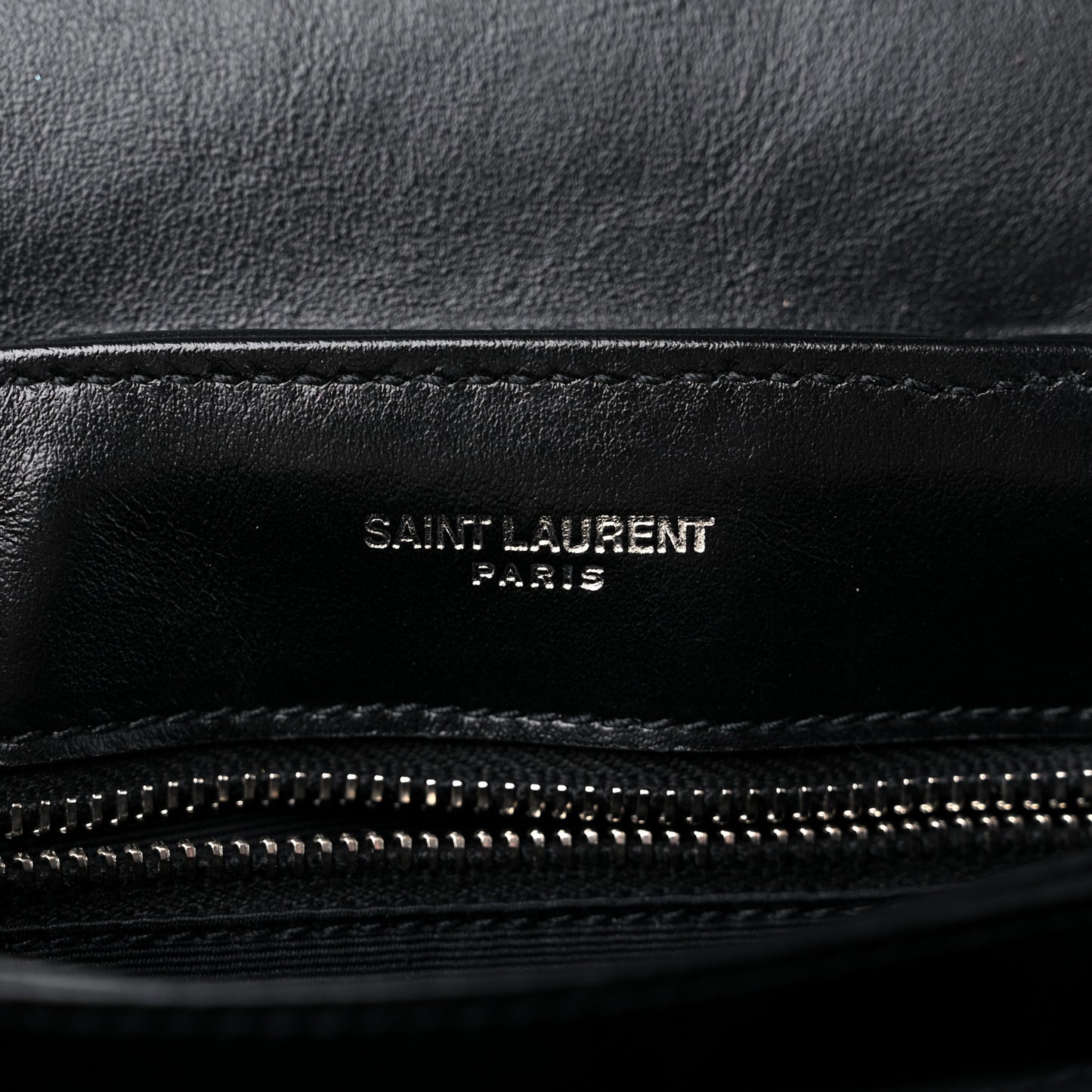Calfskin Y Quilted Monogram Toy Loulou Crossbody Bag Black