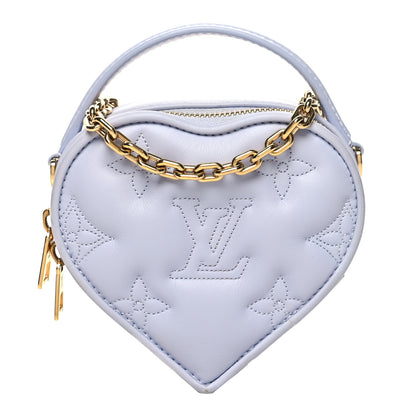 Louis Vuitton Calfskin Embroidered Monogram Pop My Heart Bag Pouch Lilac 1 of 10