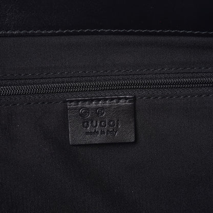 Gucci Monogram Crest Tote Green Black 8 of 9