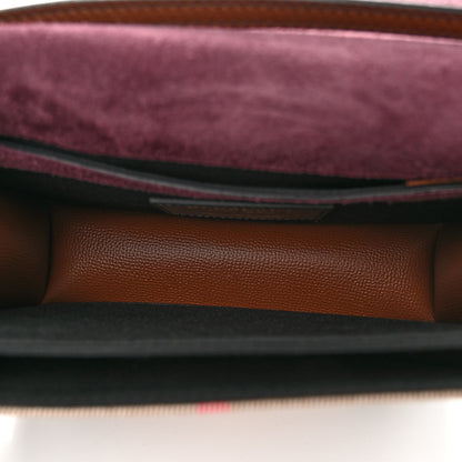Burberry Derby Calfskin House Check Small Macken Crossbody Bag Tan 5 of 9