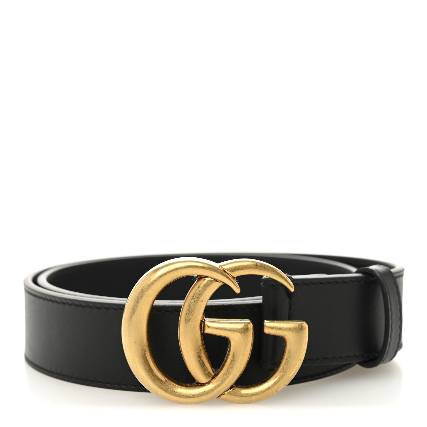 Gucci Calfskin Double G 30mm Belt 75 30 Black 1 of 6