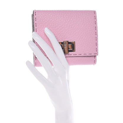 Fendi Cuoio Romano Selleria Peekaboo Compact Wallet Acquerello 2 of 8