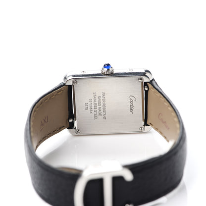 Cartier Stainless Steel Calfskin 24mm Tank Solo Quartz Watch 4 of 6