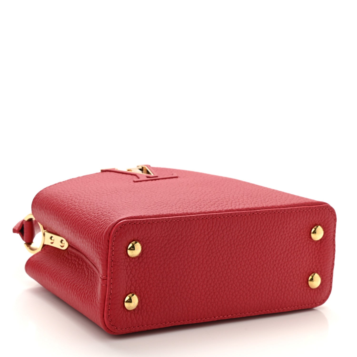 Louis Vuitton Taurillon Mini Capucines Scarlet 4 of 9