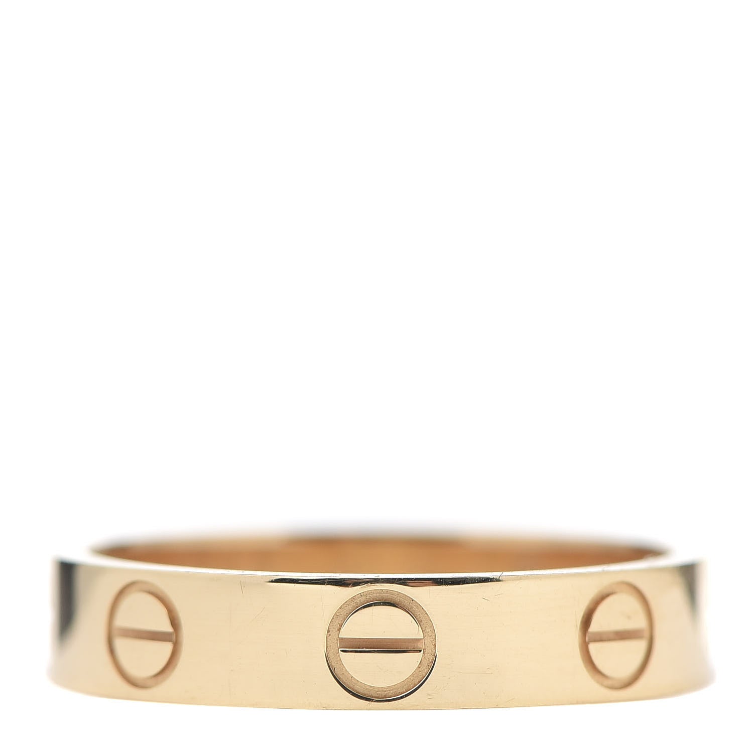 Cartier 18K Yellow Gold 3.5mm LOVE Wedding Band Ring 50 5.25 3 of 5
