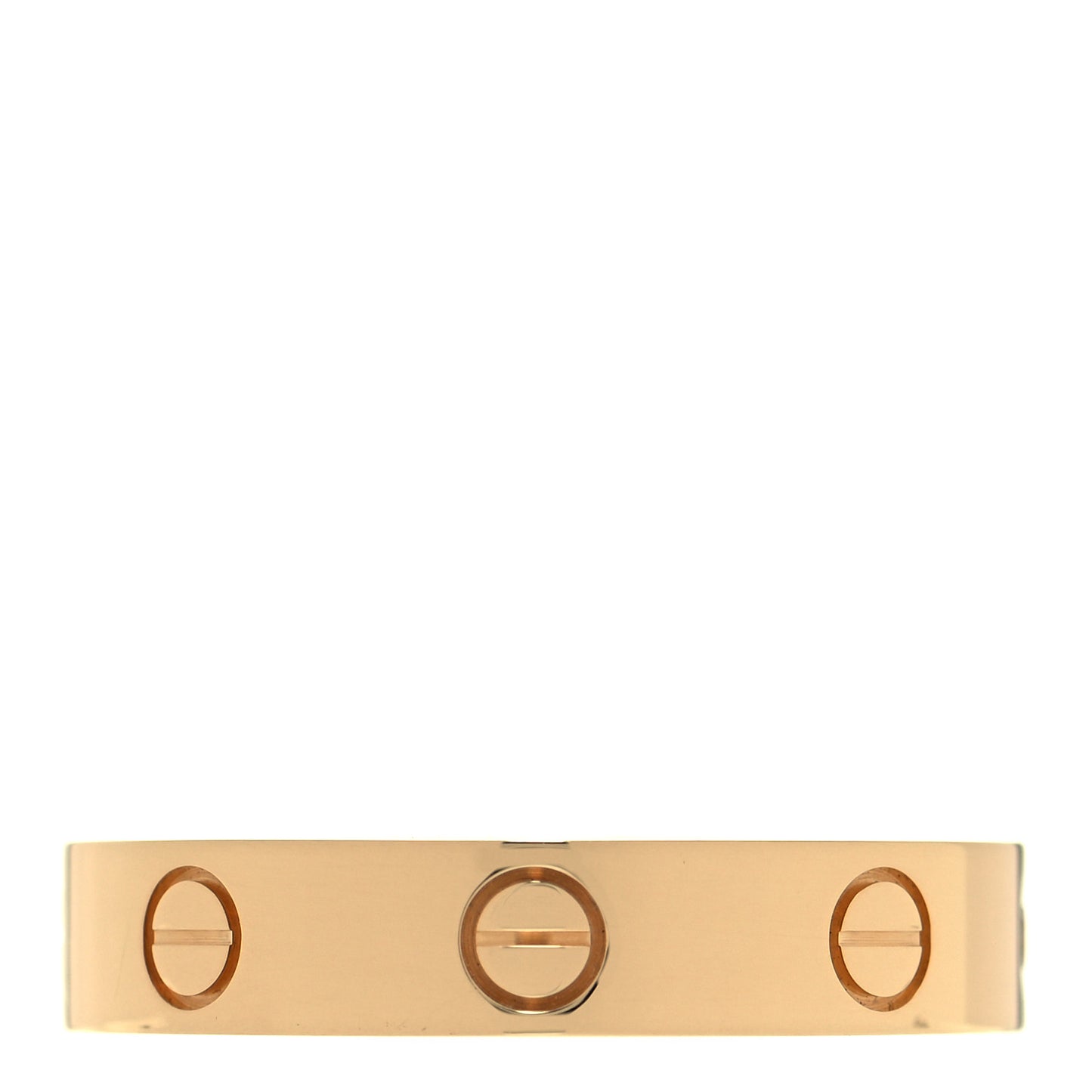 18K Yellow Gold Diamond 4mm LOVE Wedding Band Ring 53 6.25
