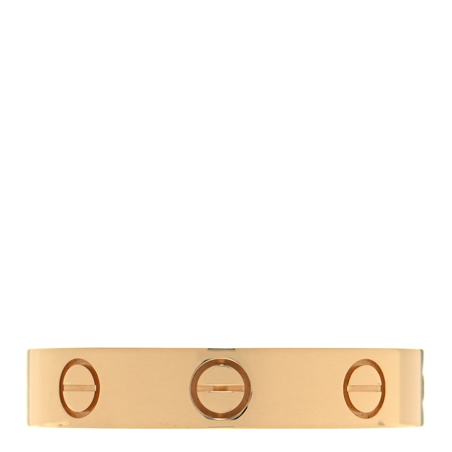 Cartier 18K Yellow Gold Diamond 4mm LOVE Wedding Band Ring 53 6.25 3 of 4