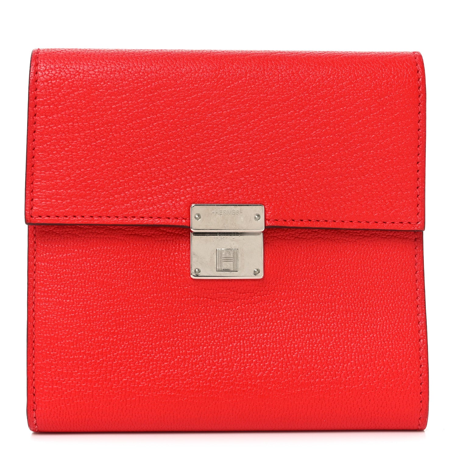 Hermes Chevre Mysore Clic 12 Wallet Vermillion 1 of 6