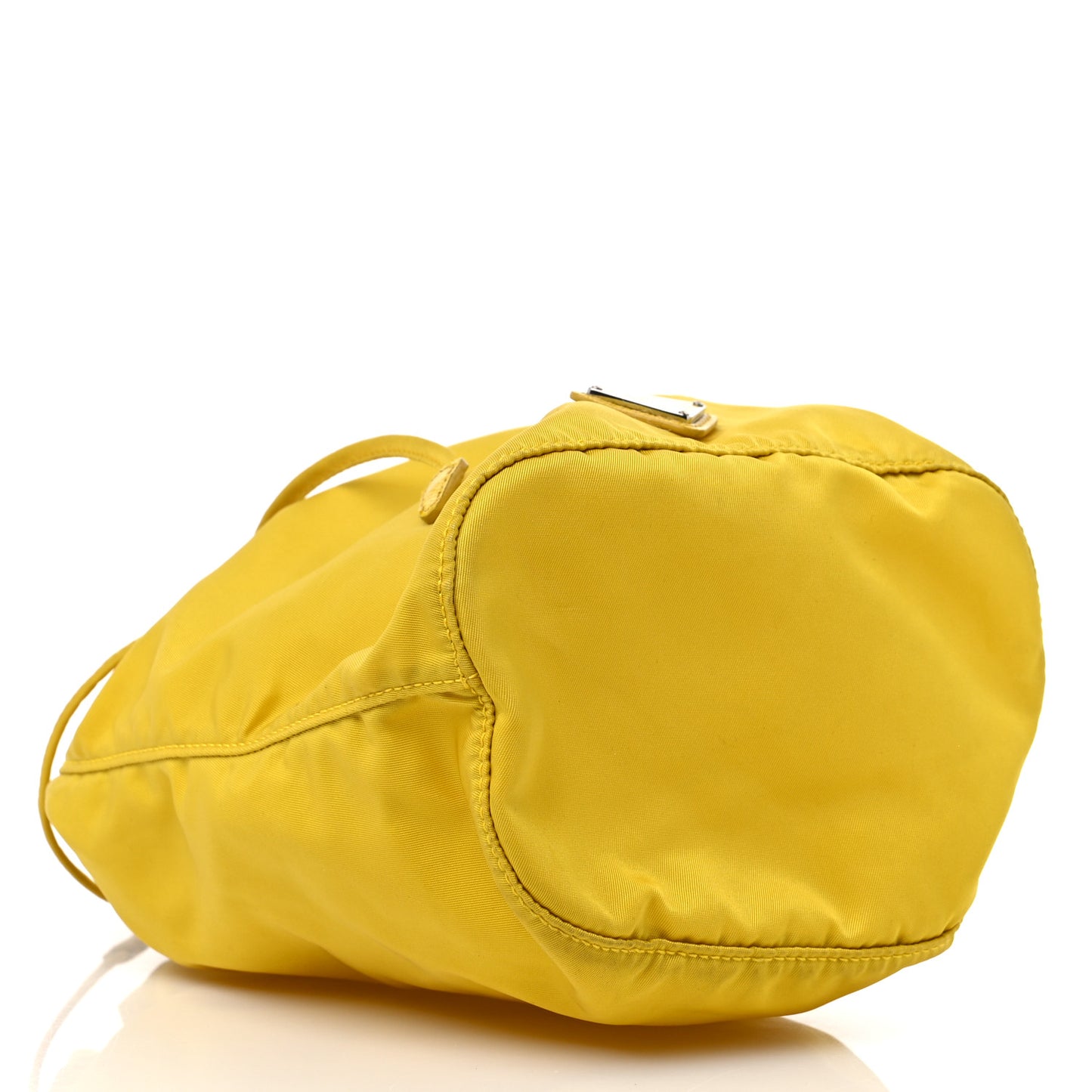 Nylon Vela Drawstring Pouch Giallo