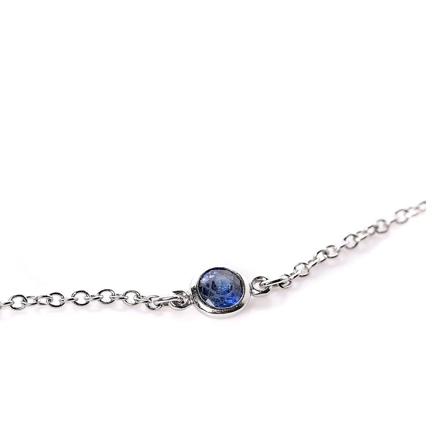 Platinum Blue Sapphire Elsa Peretti Color By The Yard Bracelet