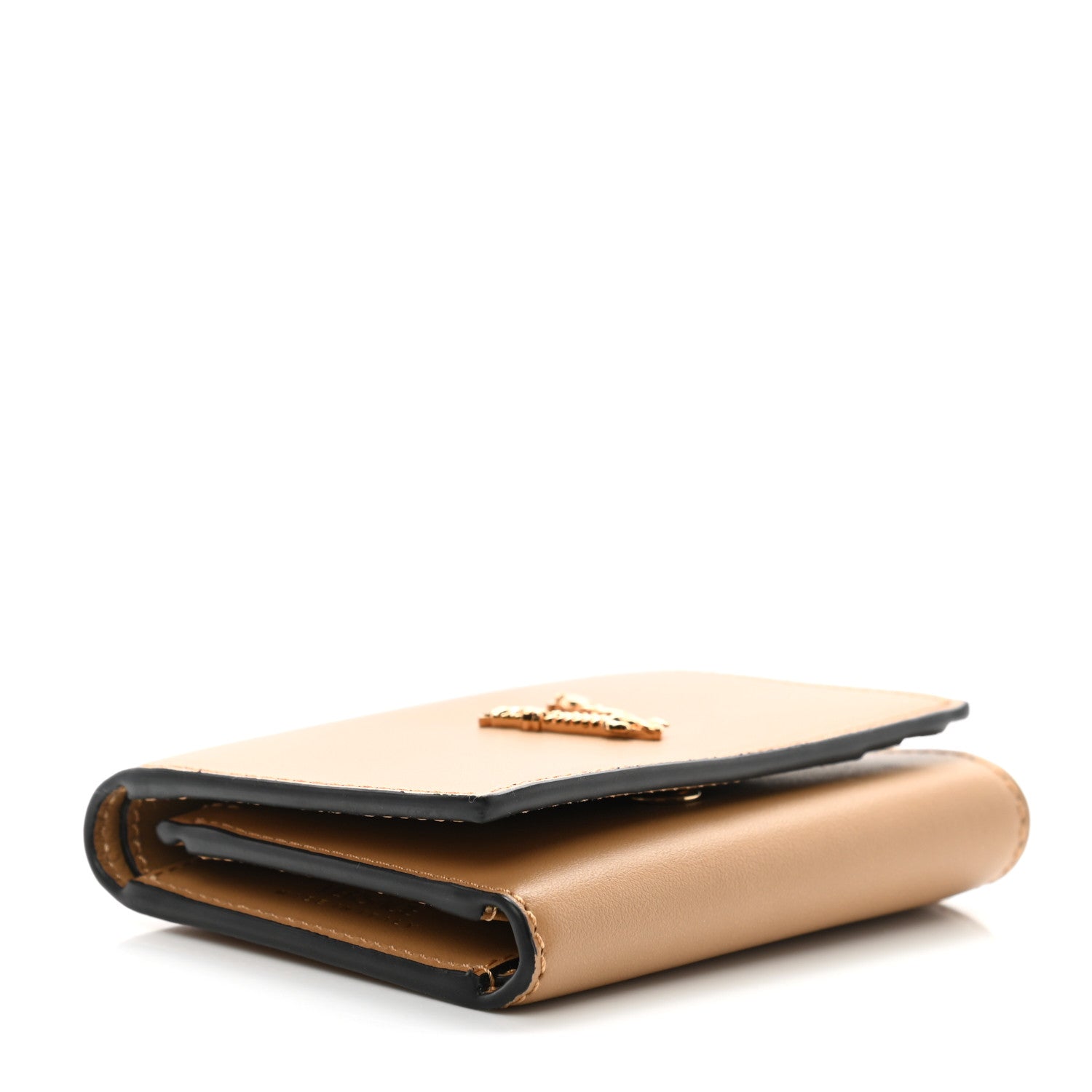 Versace Vitello Virtus Bi-Fold Wallet Caramel 4 of 9