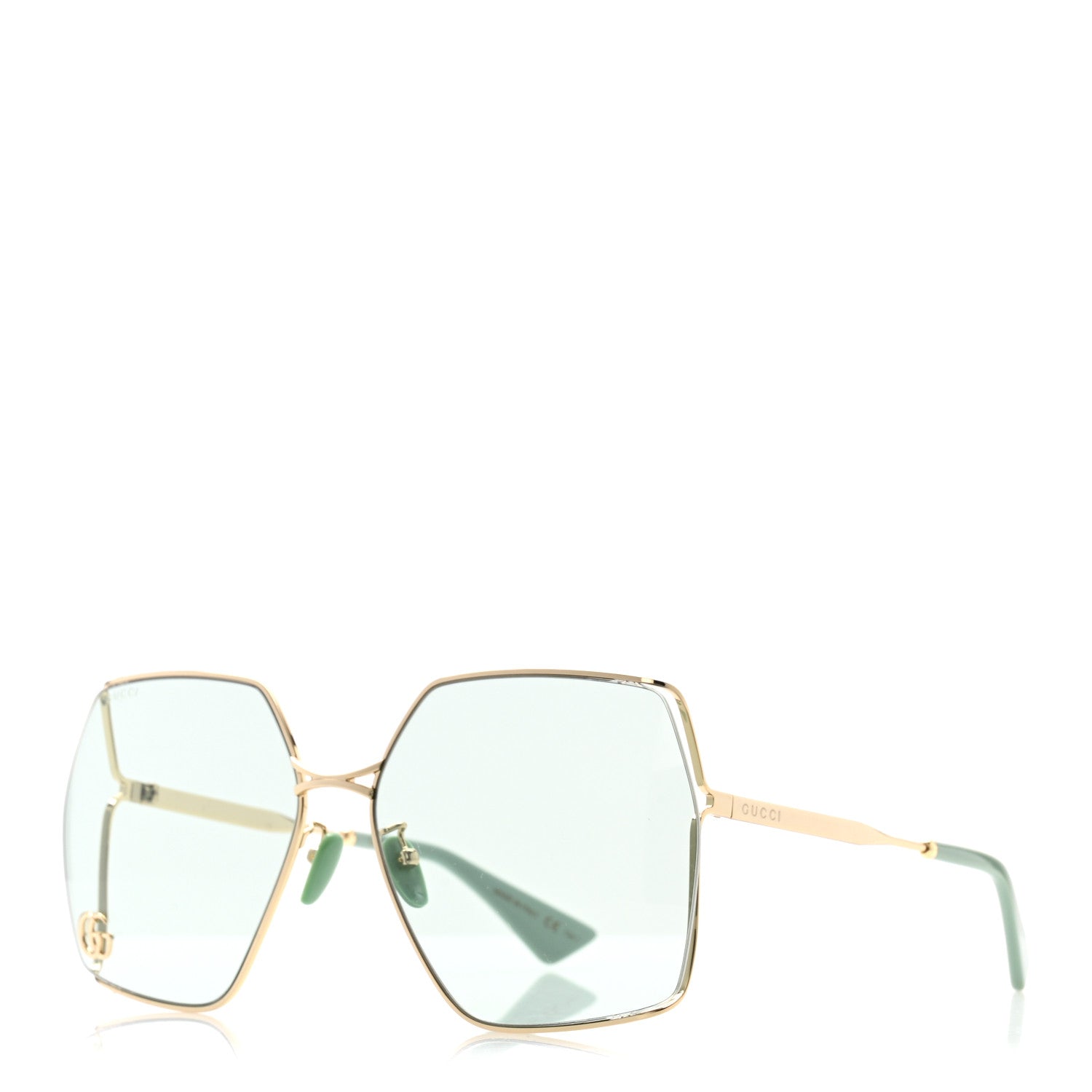 Gucci Metal Sunglasses GG0817S Green 1 of 8