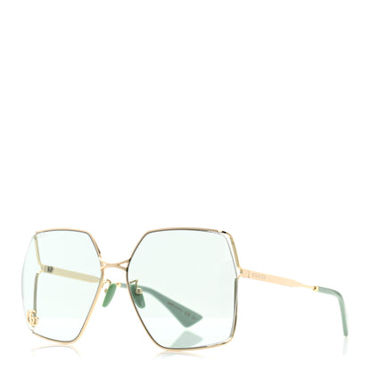 Gucci Metal Sunglasses GG0817S Green 1 of 8