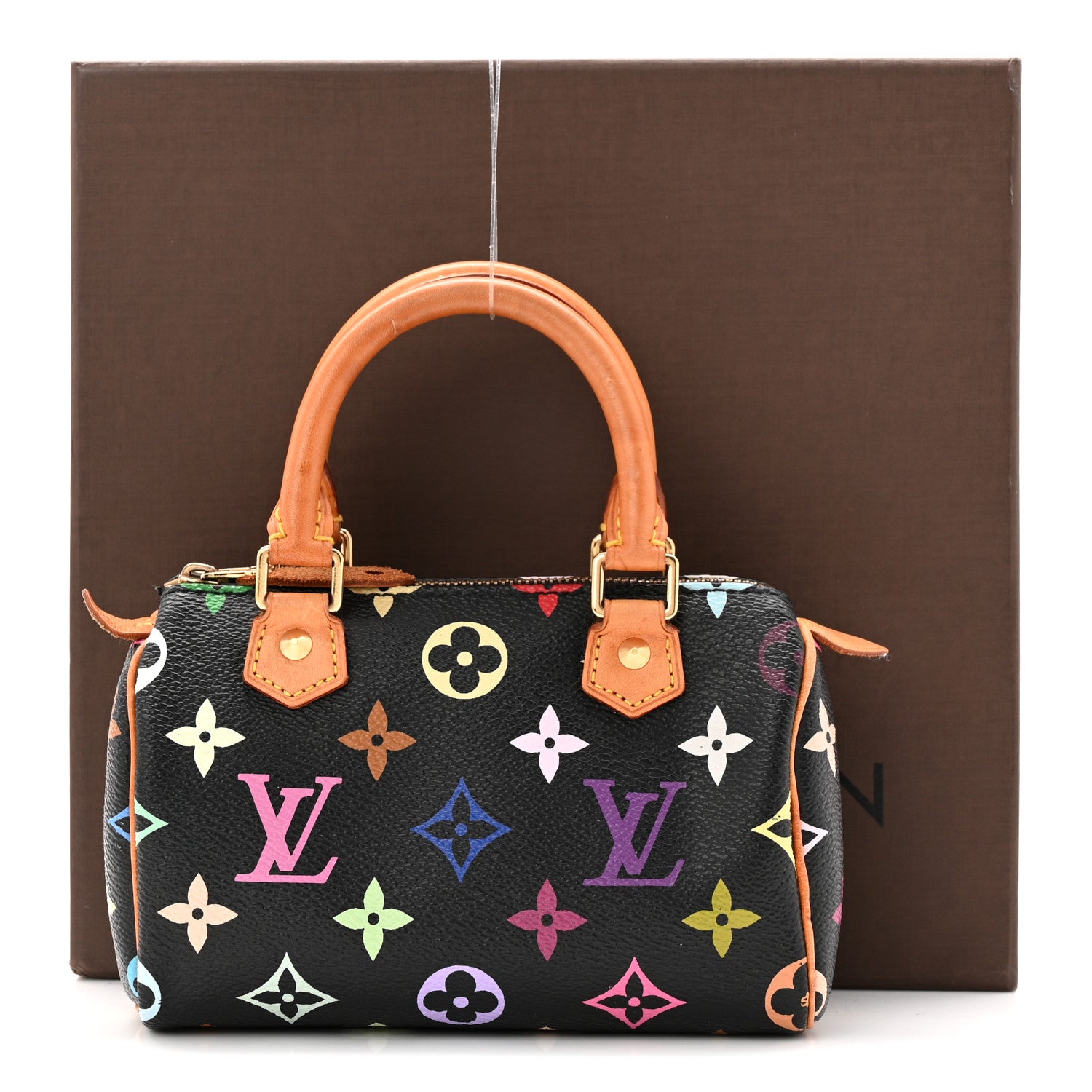 Louis Vuitton Monogram Multicolor Mini Sac HL Speedy Black 1864163