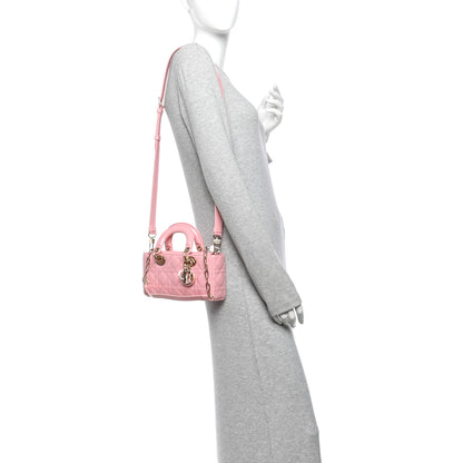 Christian Dior Patent Cannage Small Lady D-Joy Pink 2 of 14