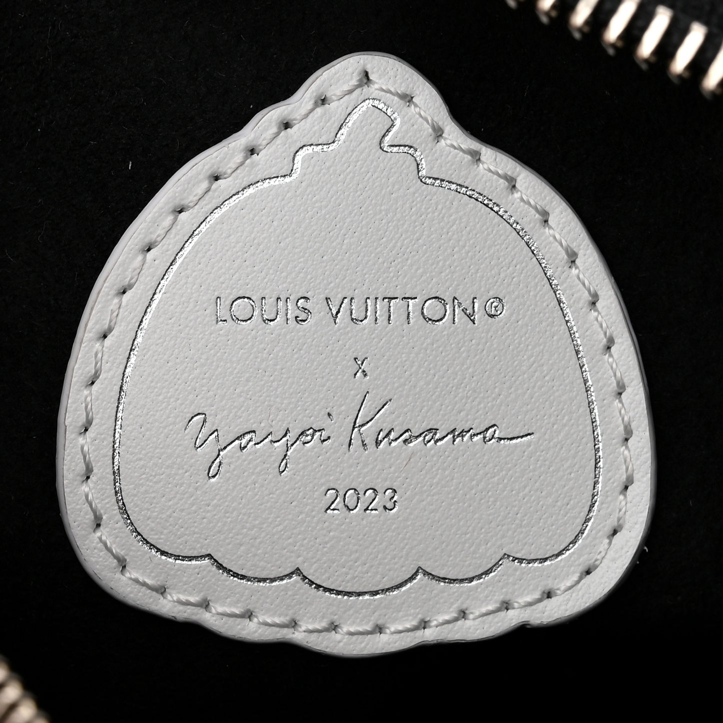 LV X YK Empreinte Infinity Dots Nano Speedy Bandouliere Black White