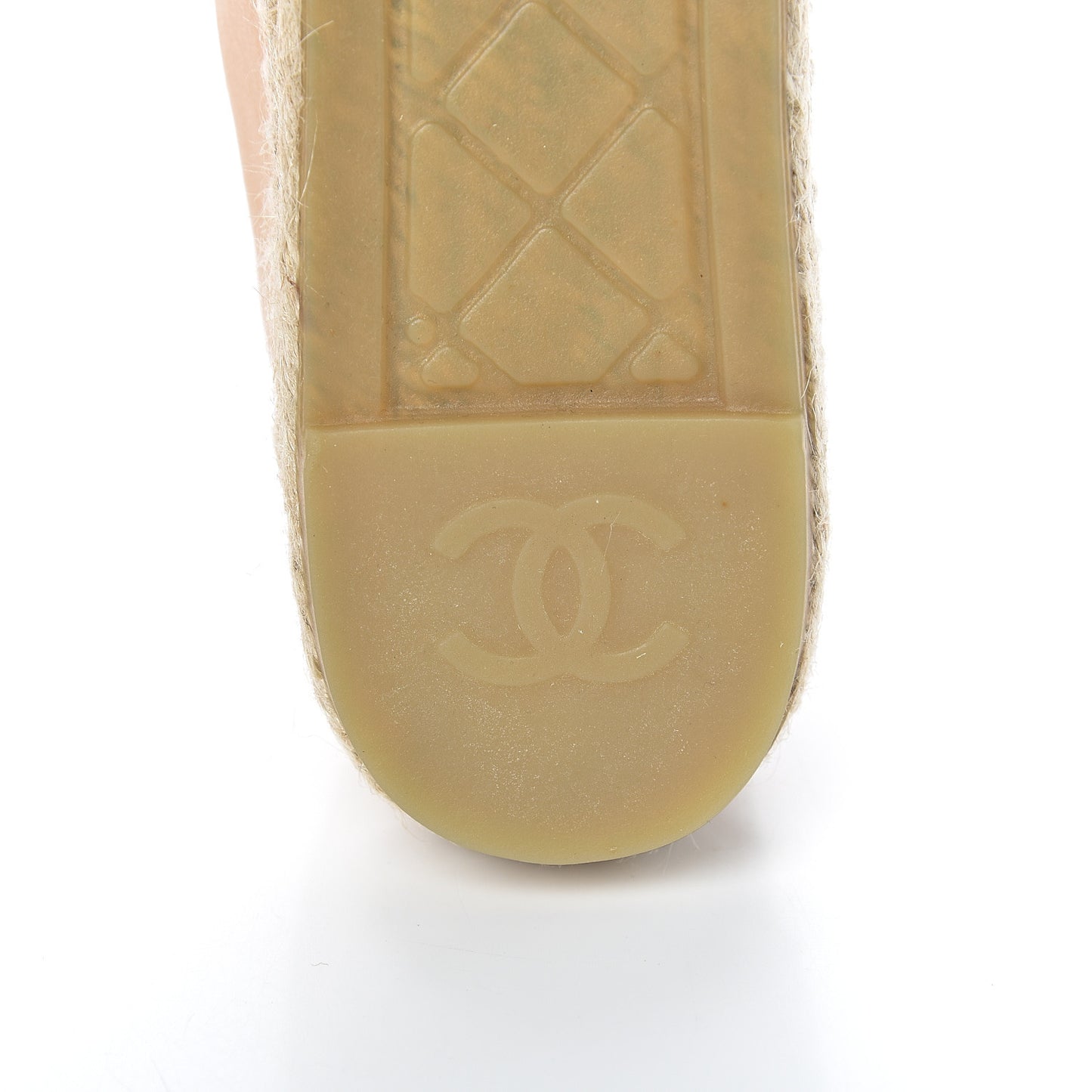 Lambskin CC Espadrilles 39 Beige Black