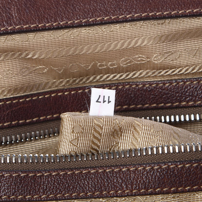 Prada Jacquard Logo Frame Brown 7 of 12