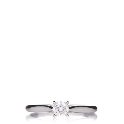 Cartier Platinum Diamond .23ct 1895 Solitaire Ring 51 5.75 1 of 7