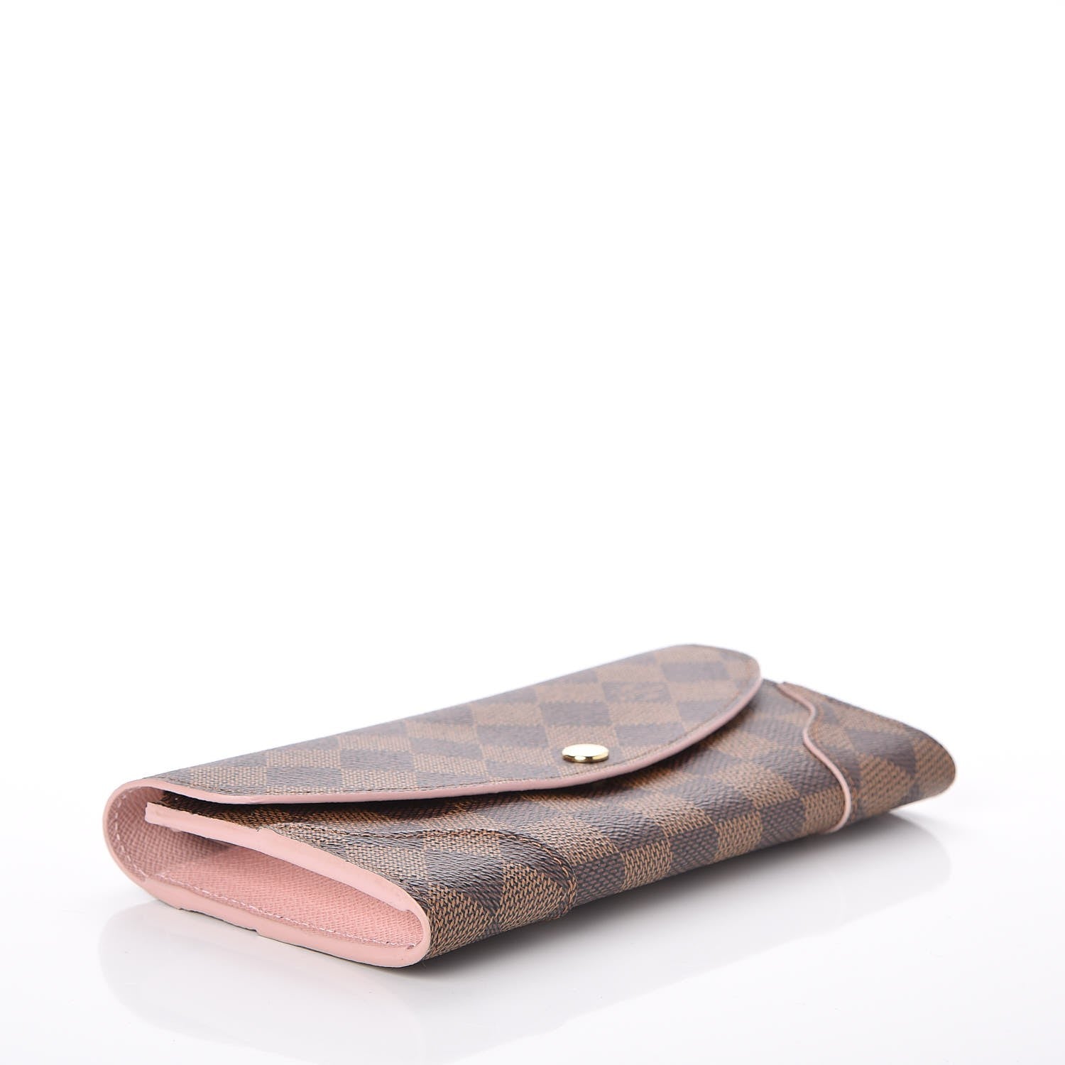 Louis Vuitton Damier Ebene Caissa Wallet Rose Ballerine 4 of 7