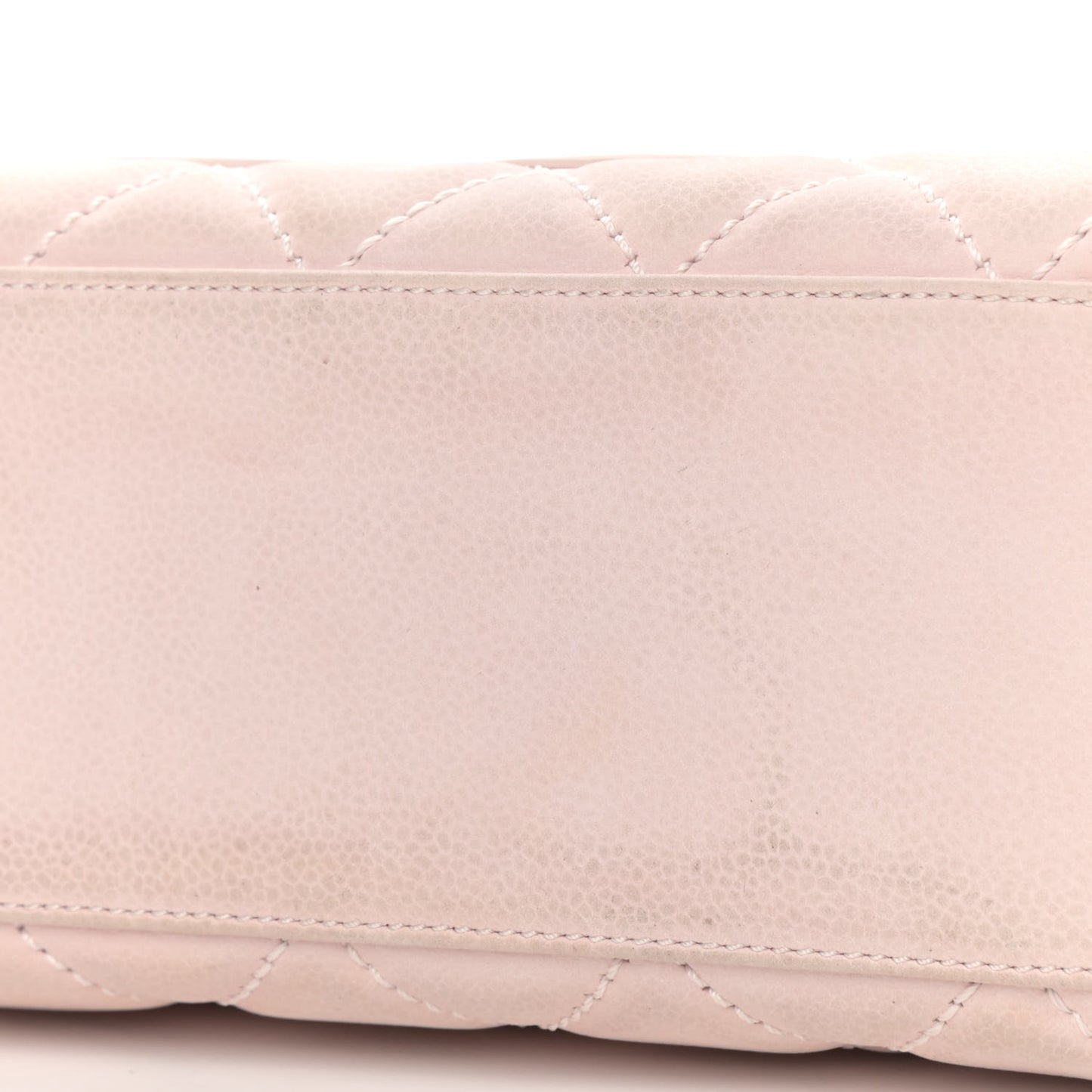 Caviar Quilted Small Bowler Tassel Pink