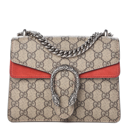 Gucci GG Supreme Monogram Mini Dionysus Shoulder Bag Hibiscus Red 1 of 7